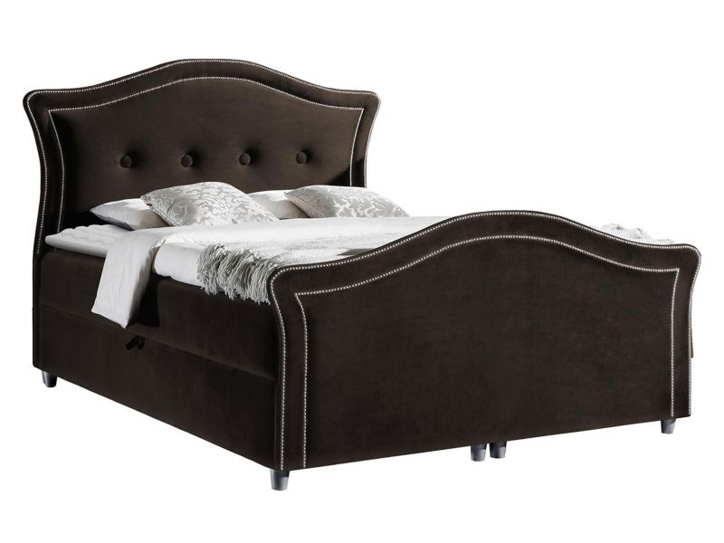 Łóżko kontynentalne MIRJAN 24 Bedran Lux 120x200 gorzka czekolada 1 szt.