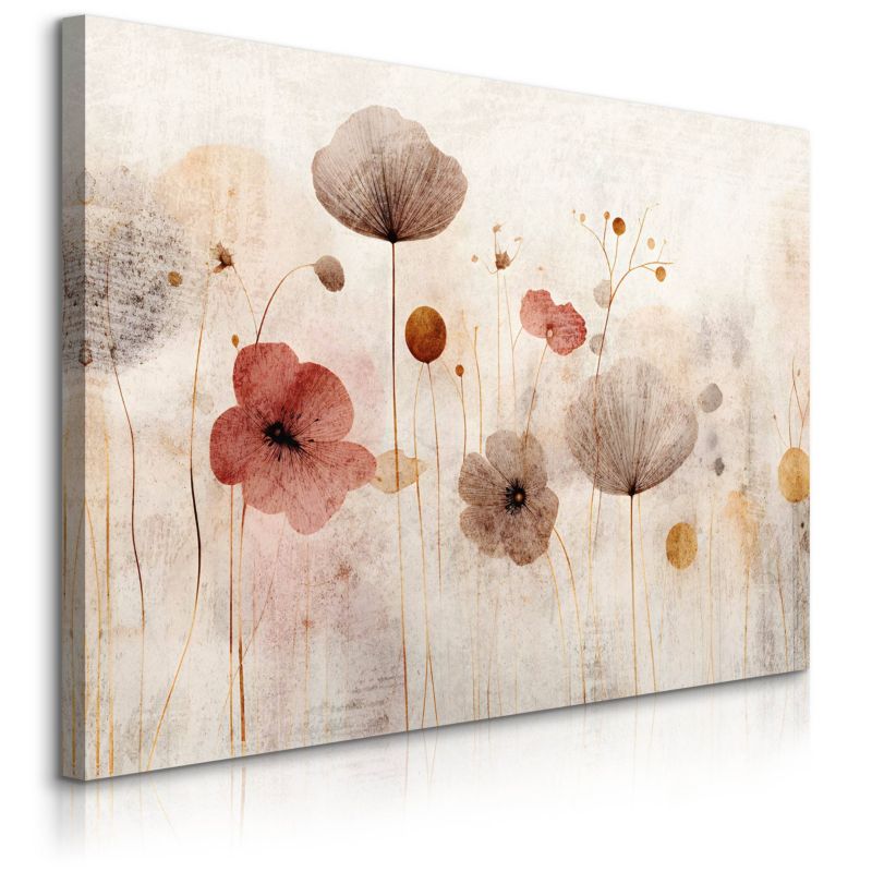 Obraz Muralo Salonu Polne Kwiaty Maki Styl Vintage Abstrakcja 30x20 cm 1 szt.