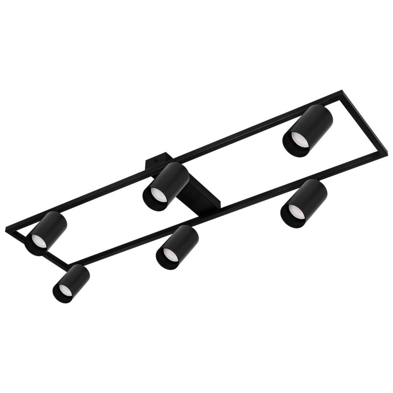 Żyrandol LED MasterLED Bumo 6x GU10 lampa sufitowa oprawa 60 cm czarny 1 szt.