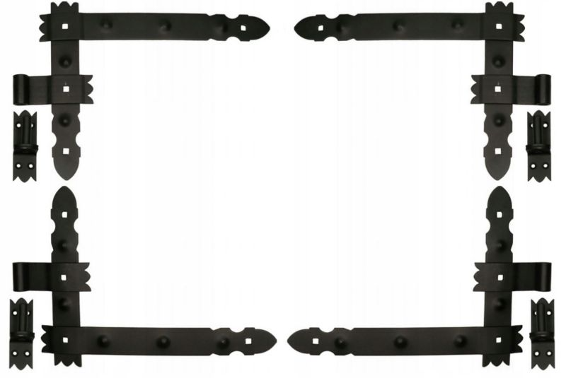 Zawias FEINZ Garażowy Drzwi Kątowy Pasowy 400Mm Kpl 4 szt.