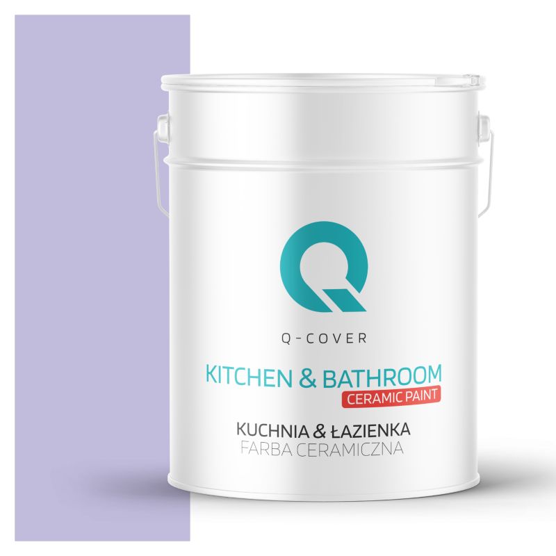 Farba Ceramiczna Kuchnia & Łazienka Q-Cover Fioletowy jasny H2651 Głęboki Mat 10L
