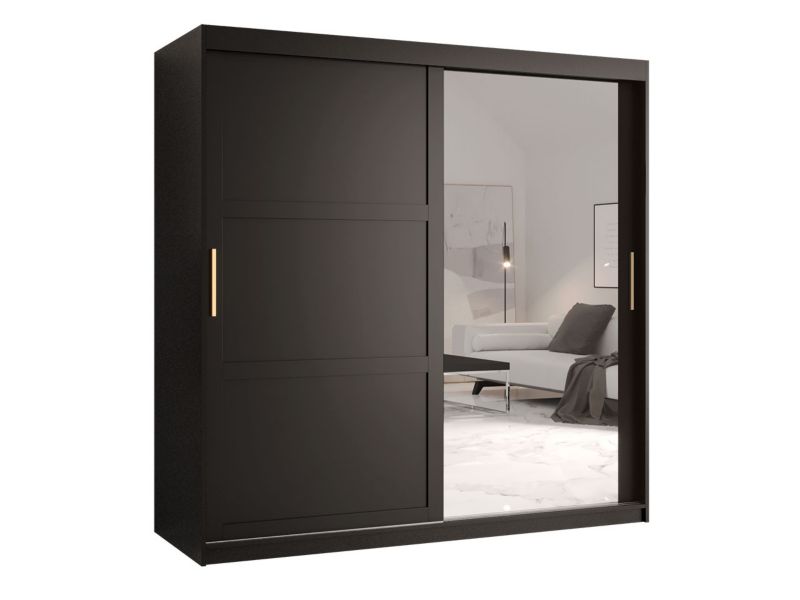 Szafa przesuwna MIRJAN 24 Ramiro 2 180 czarny 1 szt.