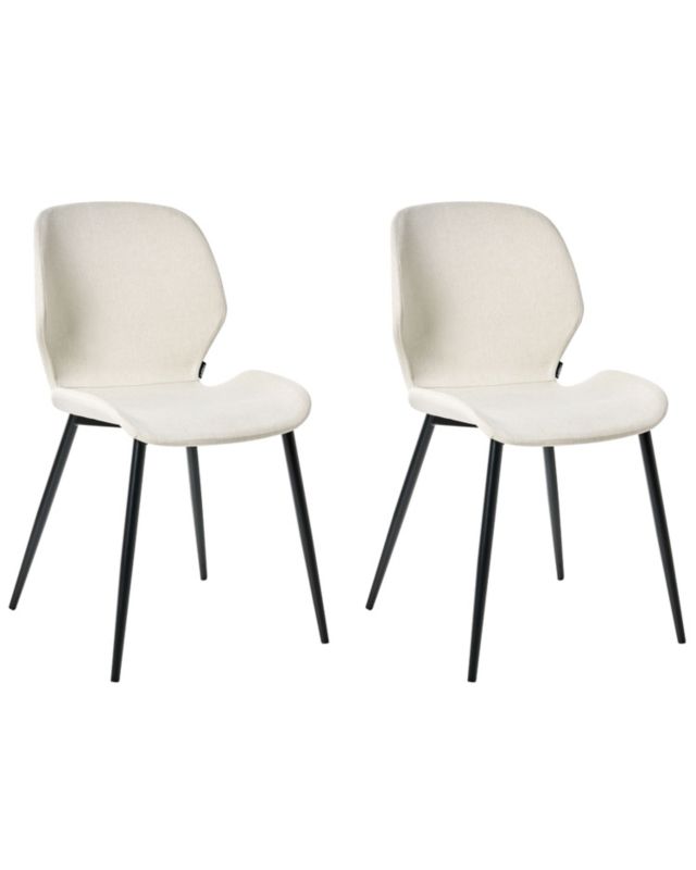 Zestaw 2 krzeseł konferencyjnych Holland Jasnobeżowy 1 par.