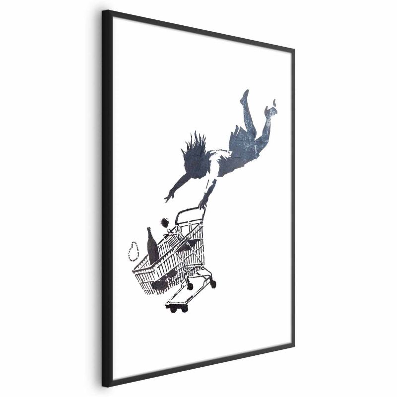 Plakat Artgeist Szał zakupów 60x90 cm z ramą czarną 1 szt