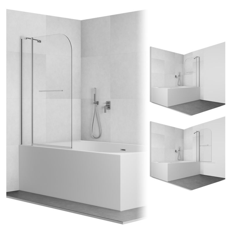 Parawan nawannowy 140x80 składany TAXUS SEVANTE chrom 1 szt.