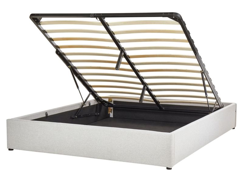 Łóżko Dinan 160 x 200 cm Jasnoszary 1 szt.