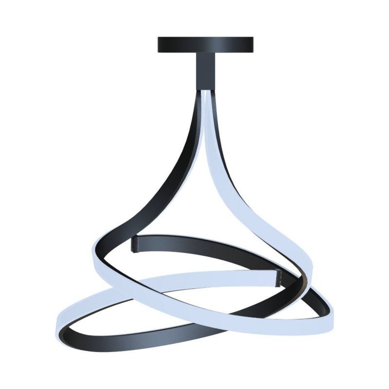 Lampa sufitowa Zuma Line Viso czarno-biała wym: 60 x 70 x 60 cm wbudowany LED 45W 1 szt.