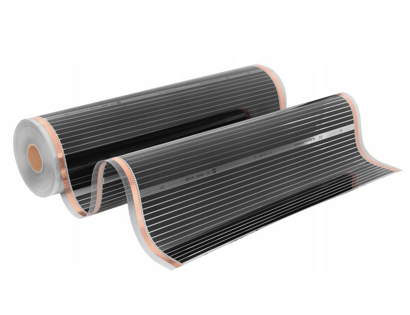 Zestaw folii grzewczych Mission Air IR SILVER 160W 8m²,szer.100cm + Gemini Czarny 1szt