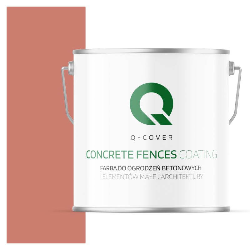Farba do Ogrodzeń i Płotów Betonowych Q-Cover Łososiowy F315 5L