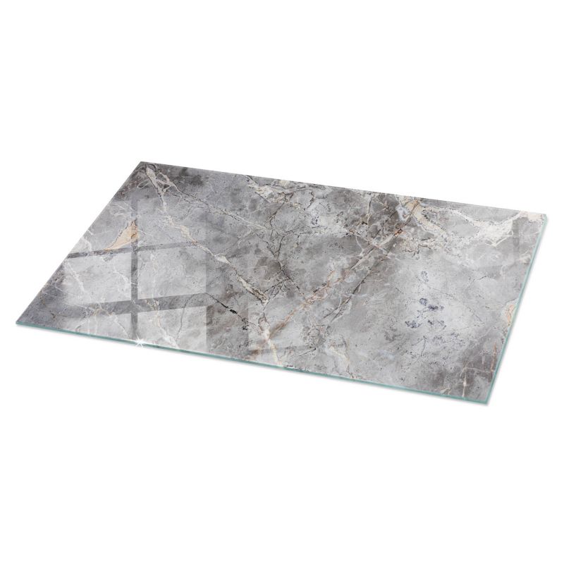 Blat szklany Tulup 140x70 cm Naturalny wzór marmuru 1 szt.