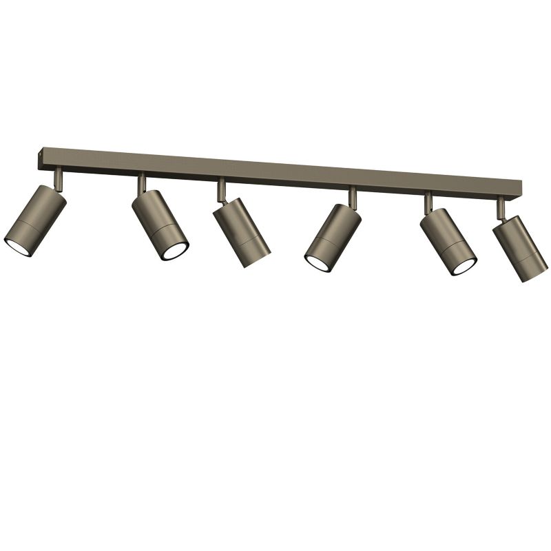 Lampa sufitowa Luminex Link tytanowy złoty Listwa z lampami 6 x GU10 x 8W wym: 16 x 90 x 6 cm - 1 szt.