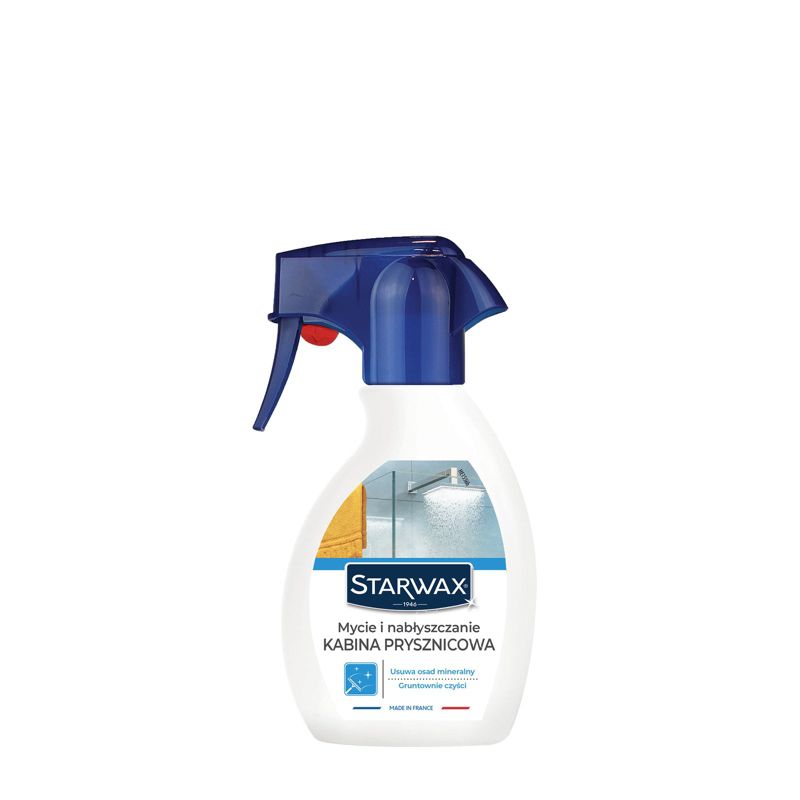 Mycie i nabłyszczanie kabiny prysznicowej Starwax, skuteczne usuwanie kamienia i osadów 250 ml