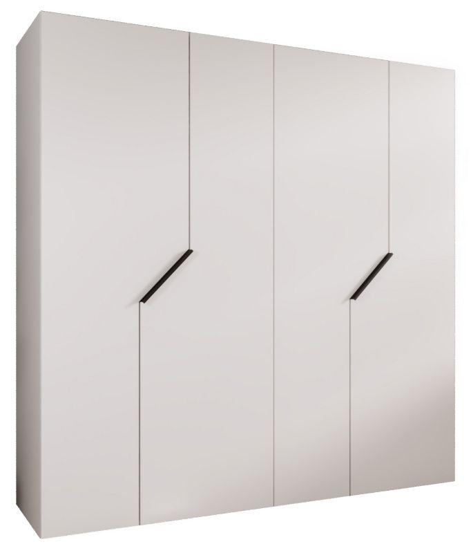 Szafa uchylna otwierana Abiks ANDREW 1 200 wys 202 cm Biały + Czarny 1 szt