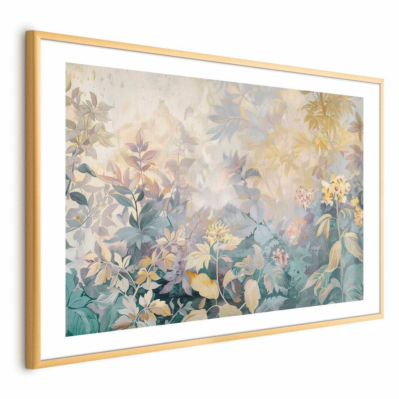 Plakat Artgeist Gobelinowy wzór 90x60 cm z ramą złotą 1 szt