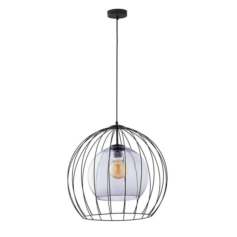 Żyrandol TK-Lighting Universo czarno-przezroczysty wym: 180 x 50 x 50 cm 1xE27 x 1 szt.