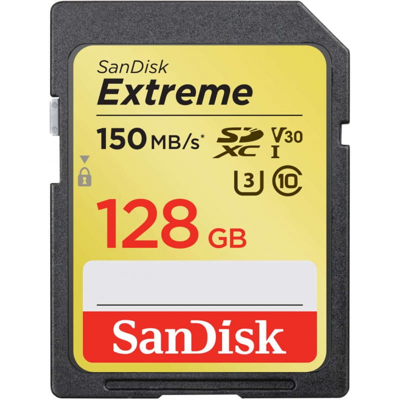 SanDisk SDXC 128GB Extreme 150/70MB/s U3 SDSDXV5-128G-GNCIN class 10 U3 V30 EXTREME - Henryx24