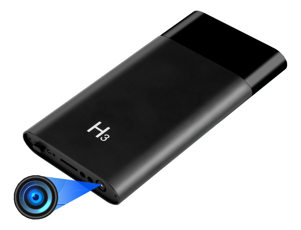UKRYTA KAMERA POWERBANK H3 NAGRYWANIE W NOCY DO 20 GODZIN FULL HD