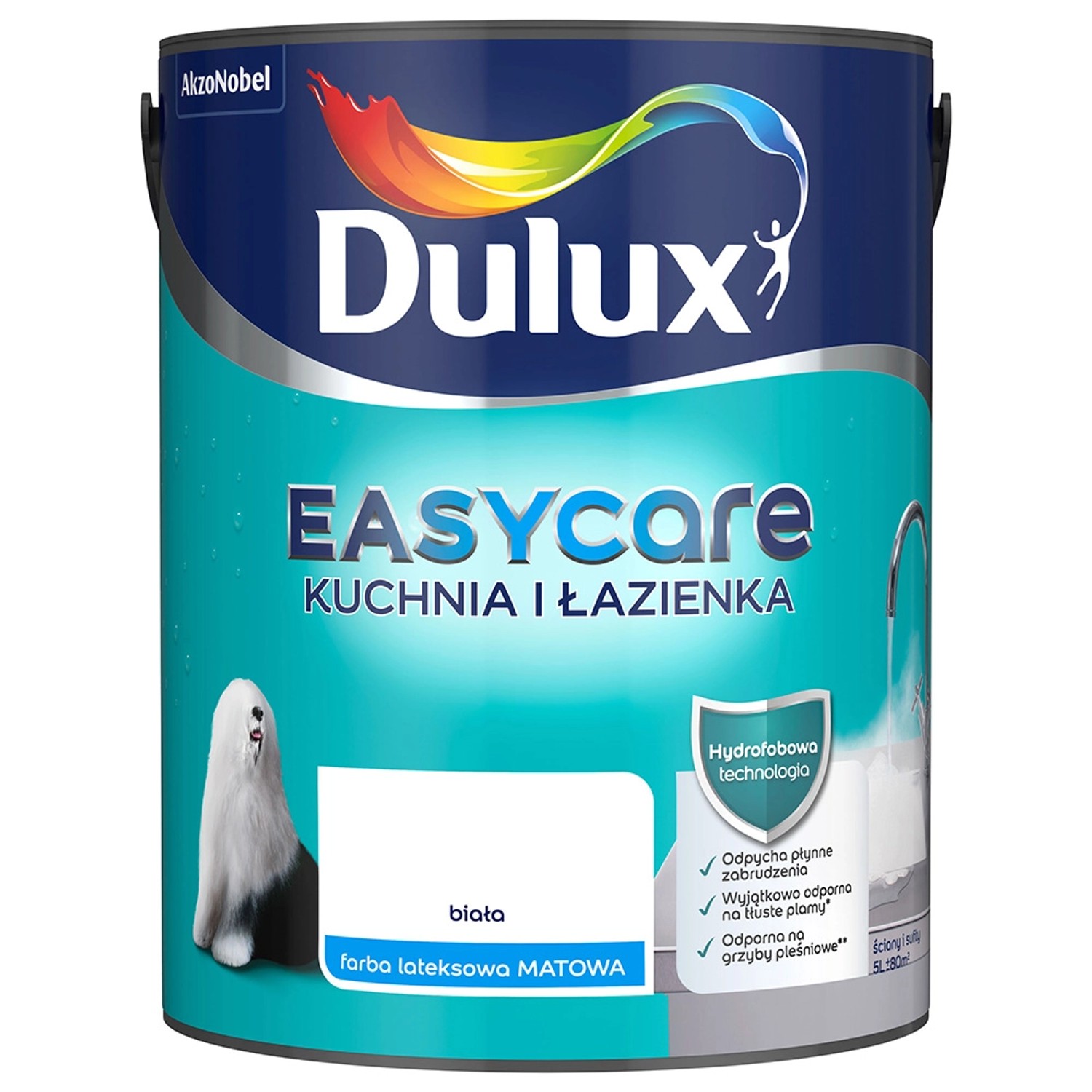 Farba Dulux EasyCare Kuchnia i Łazienka biała 5 l