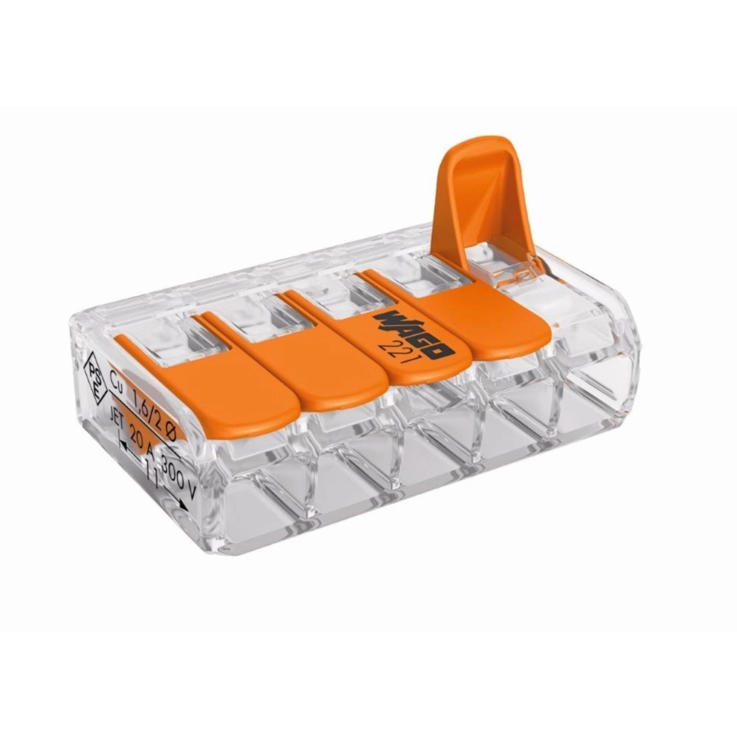 Wago Szybkozłączka mini do drutów 5x4mm 6szt.