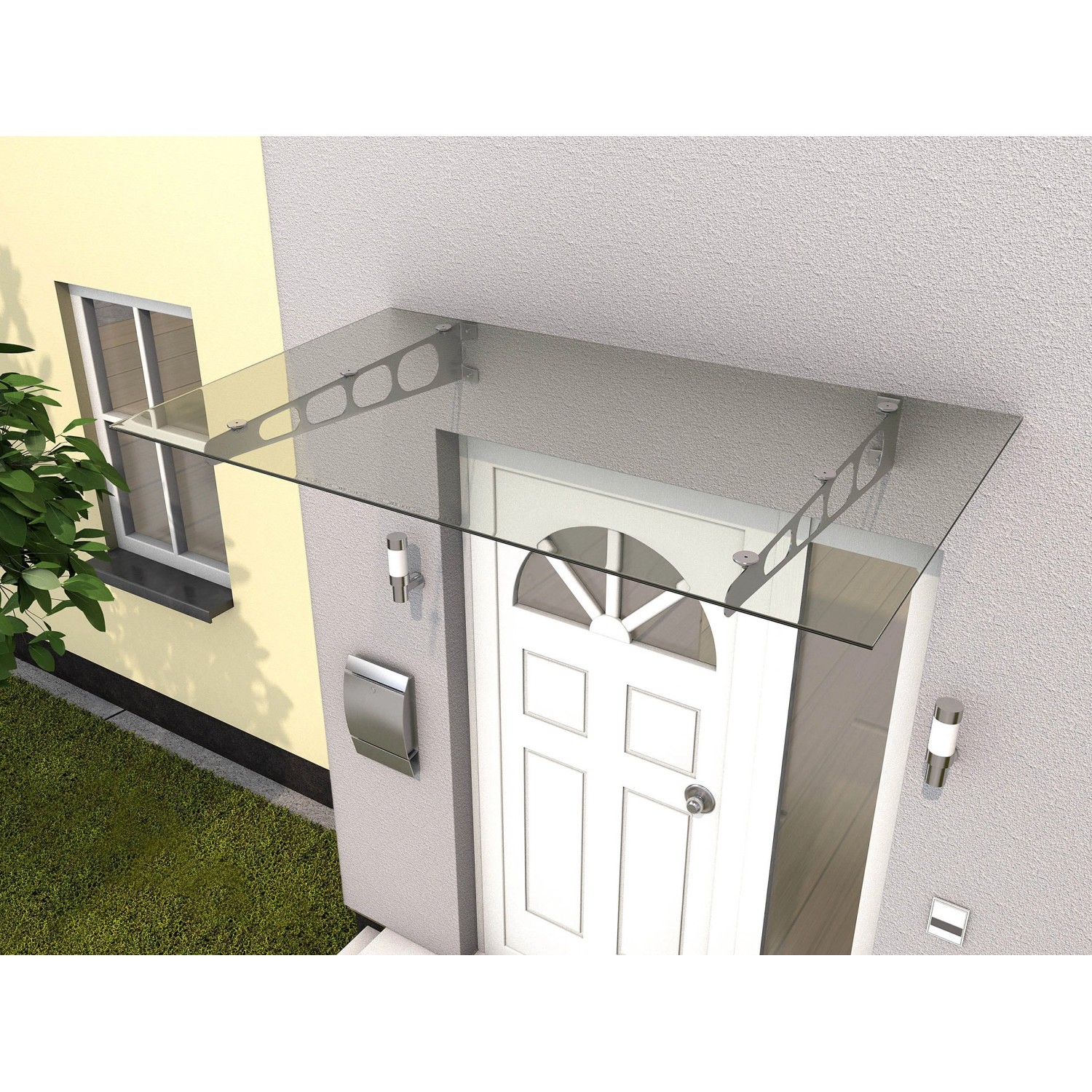 Gutta Zadaszenie HD/LT glas stal kwasoodporna szkło laminowane 160x90x16 cm