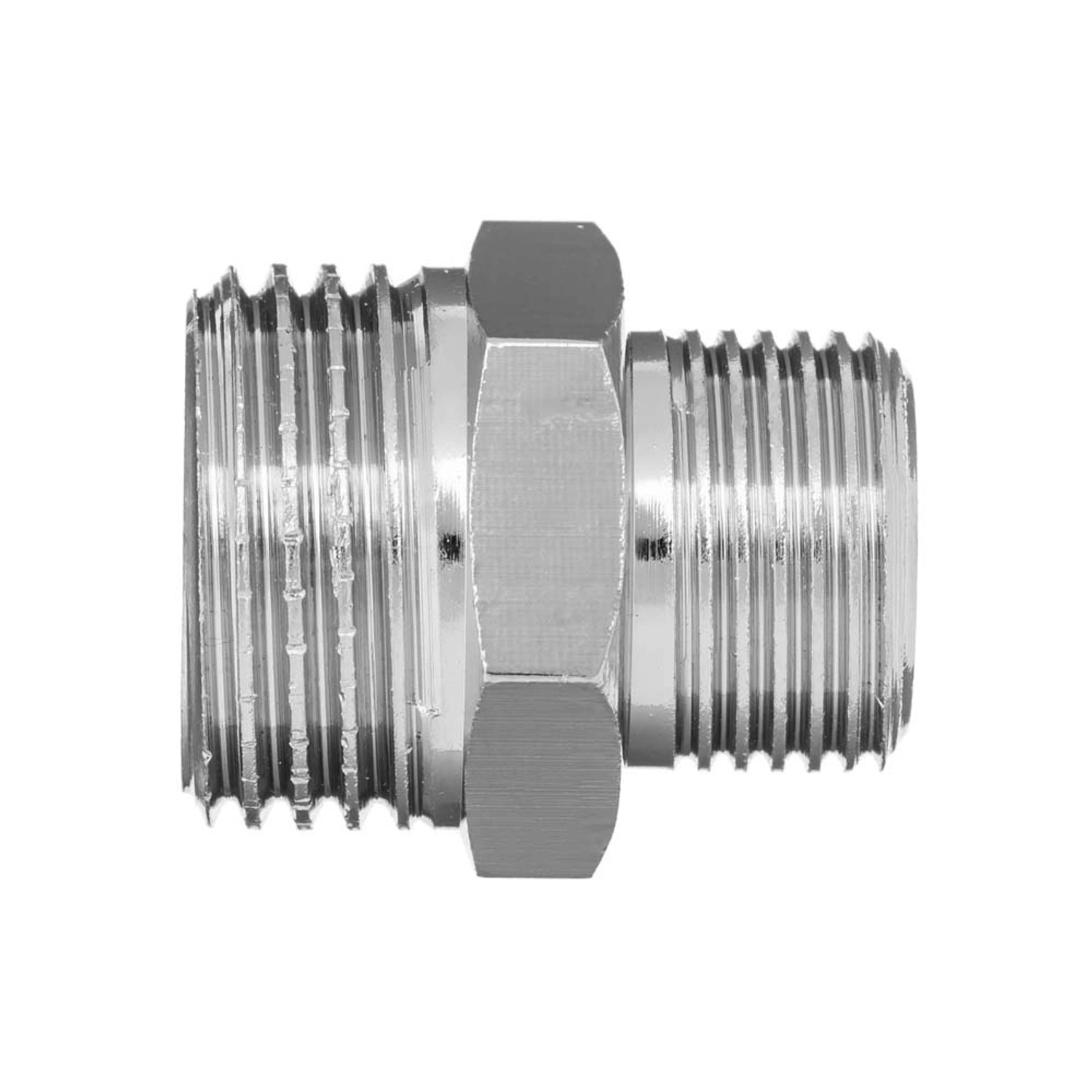 Invena Nypel redukcyjny chrom 3/8" x 1/2"