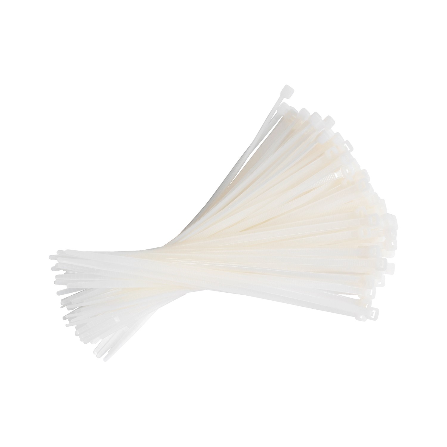 Opaska kablowa 200 mm x 4,2 mm biała 100 sztuk