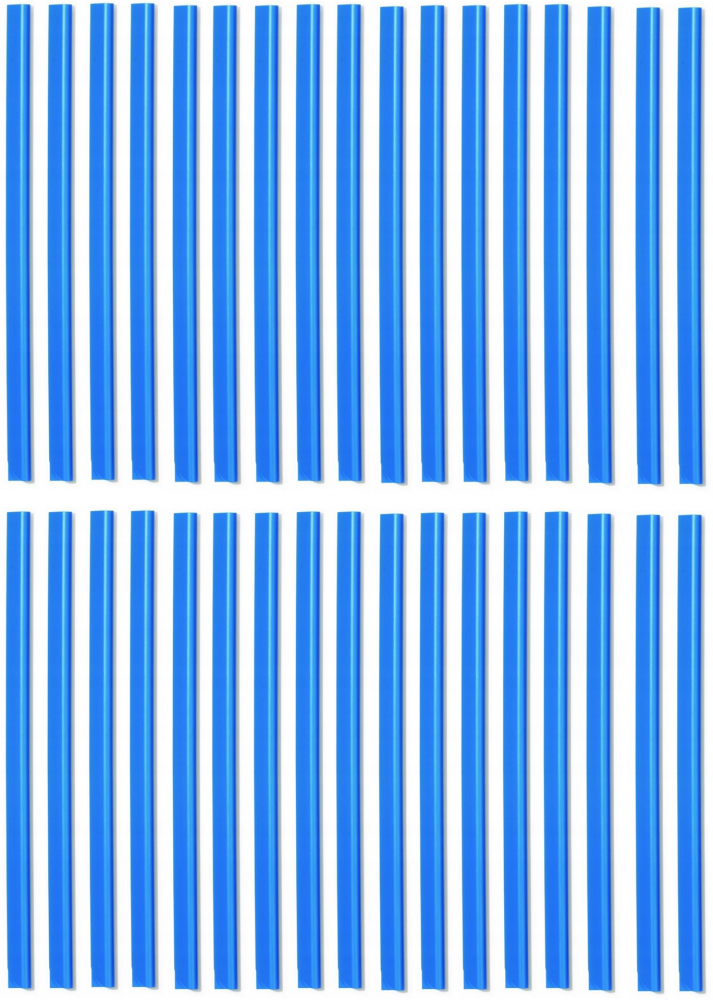 100x Grzbiet wsuwany Durable, 6mm, do 60 kartek, 1 sztuka, niebieski