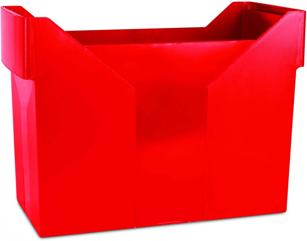 Pojemnik na 20 teczek zawieszanych Donau, 330x260x160mm, czerwony