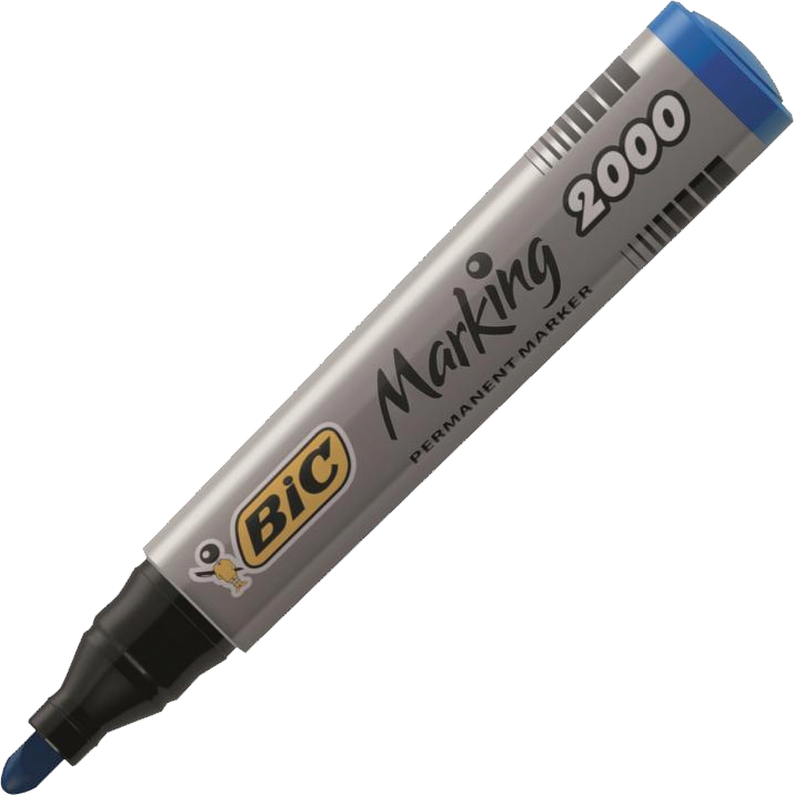 Marker permanentny Bic Marking 2000 ECOlutions, okrągła, 4.95mm, niebieski