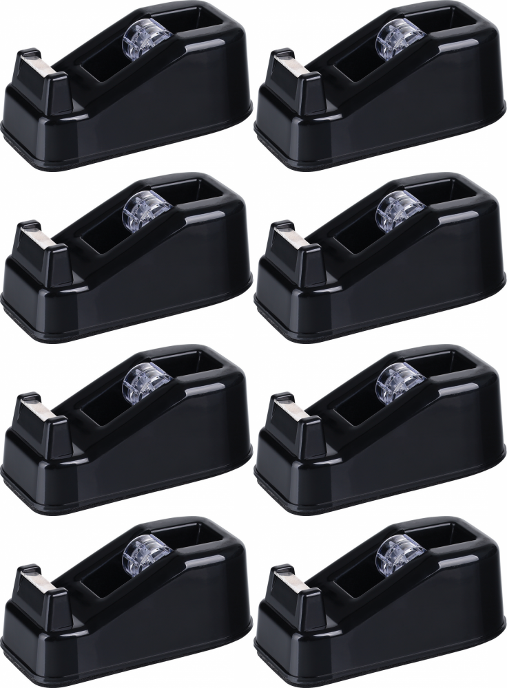 8x Podajnik do taśm klejących Office Products, 19mmx33m, czarny