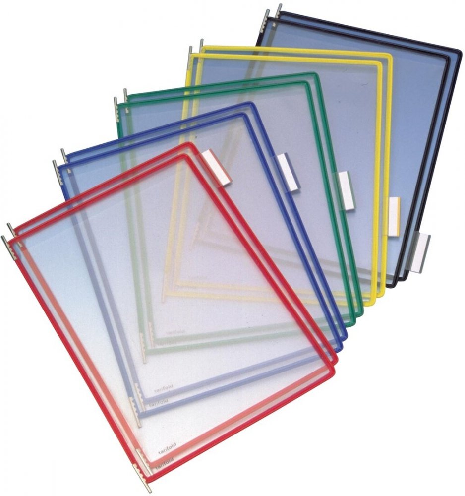 Panel informacyjny Tarifold, A4, 10 sztuk, mix kolorów
