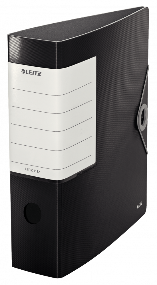 Segregator A4 Leitz Solid 180°, 82mm, do 500 kartek, czarny