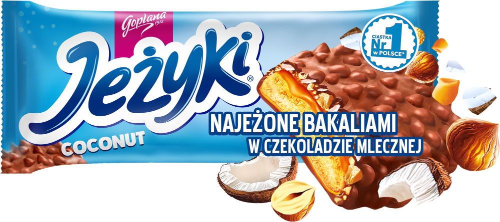 Ciastka Jeżyki, kokosowy, 140g