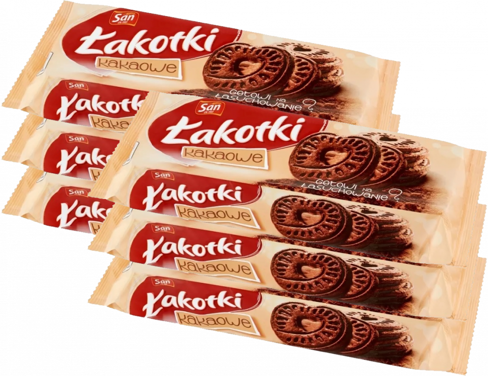 6x Ciastka Mondelez Łakotki, kakaowy, 168g