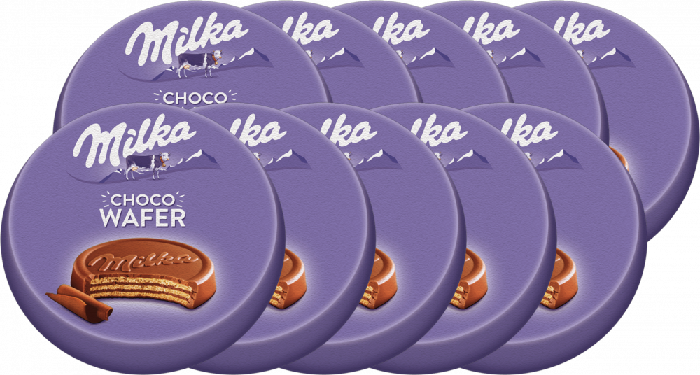 10x Wafel Milka Choco Wafer, kakaowy, 30g