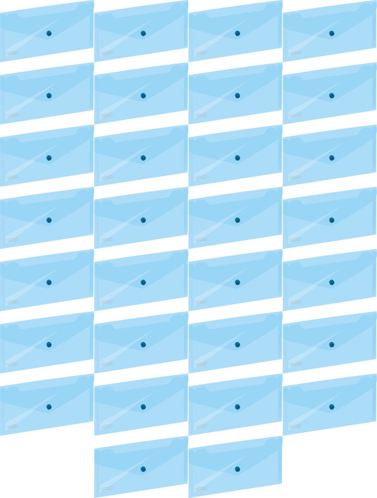 50x Teczka kopertowa Grand ZP-042, 254x130mm, na zatrzask, niebieski