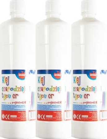3x Klej w płynie Mona czarodziejski, typu CR, 1l