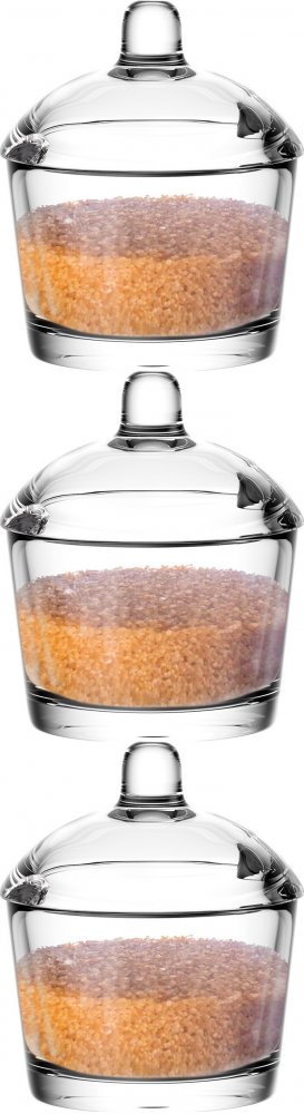 3x Cukiernica Altom Design Glossy, 210ml, szkło, przezroczysty