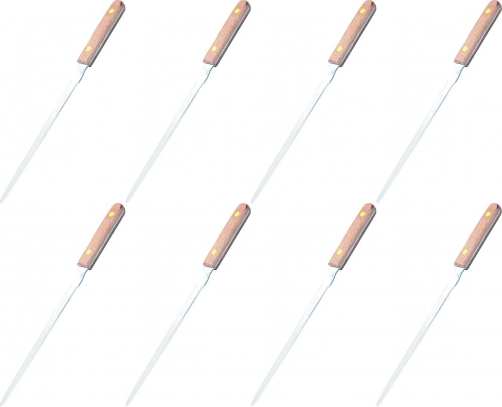 8x Nóż do kopert z drewnianą rączką Office Products, 25cm, brązowy