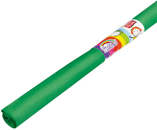 Bibuła marszczona Fiorello, 200x50 cm, 10 sztuk, ciemny zielony