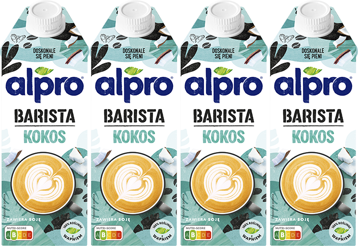 4x Napój kokosowo-sojowy Alpro Barista, 750ml