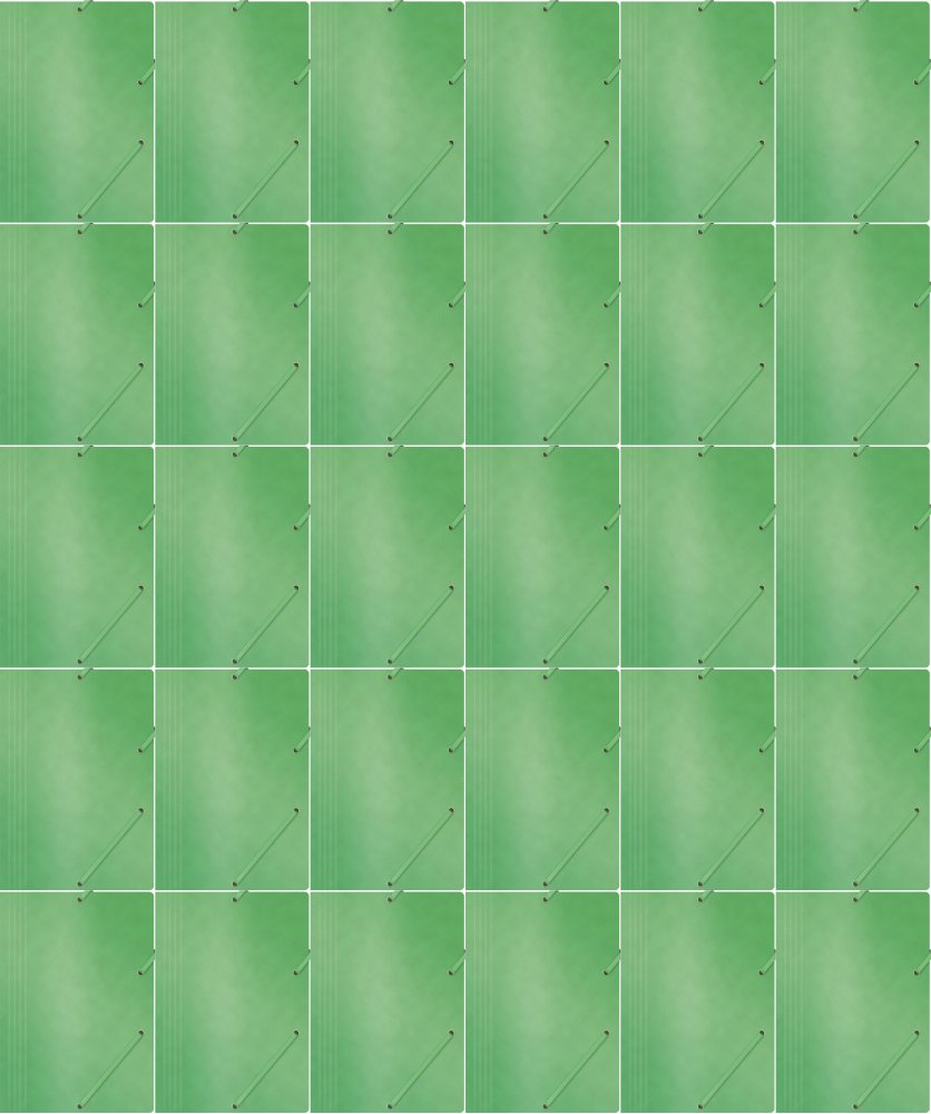 50x Teczka z gumką Office Products, A4, 390g/m2, preszpanowa, zielony