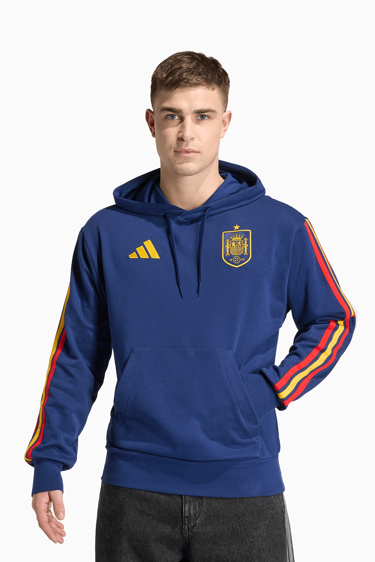Bluza z kapturem Reprezentacji Hiszpanii adidas 2026 DNA - Granatowy
