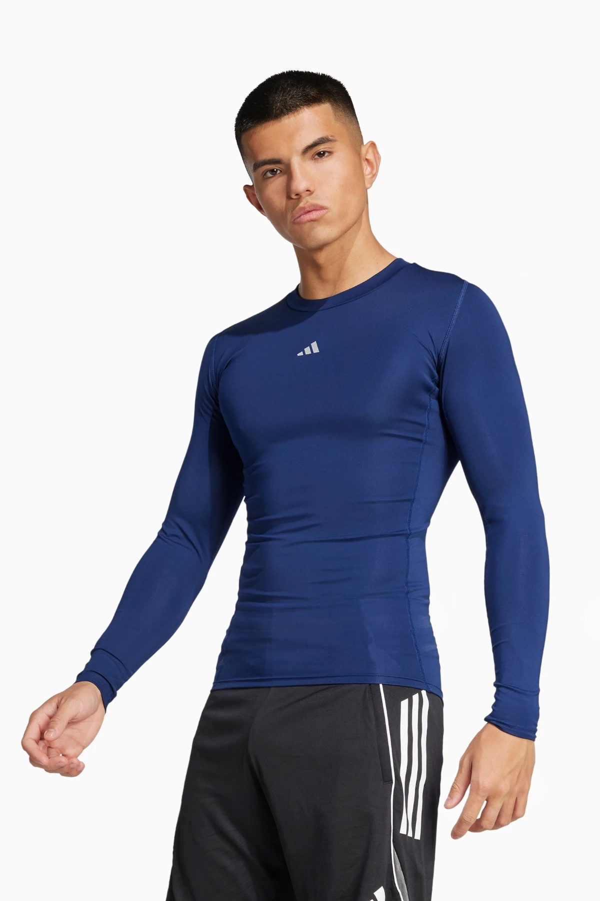 Koszulka Termoaktywna adidas Techfit LS - Granatowy