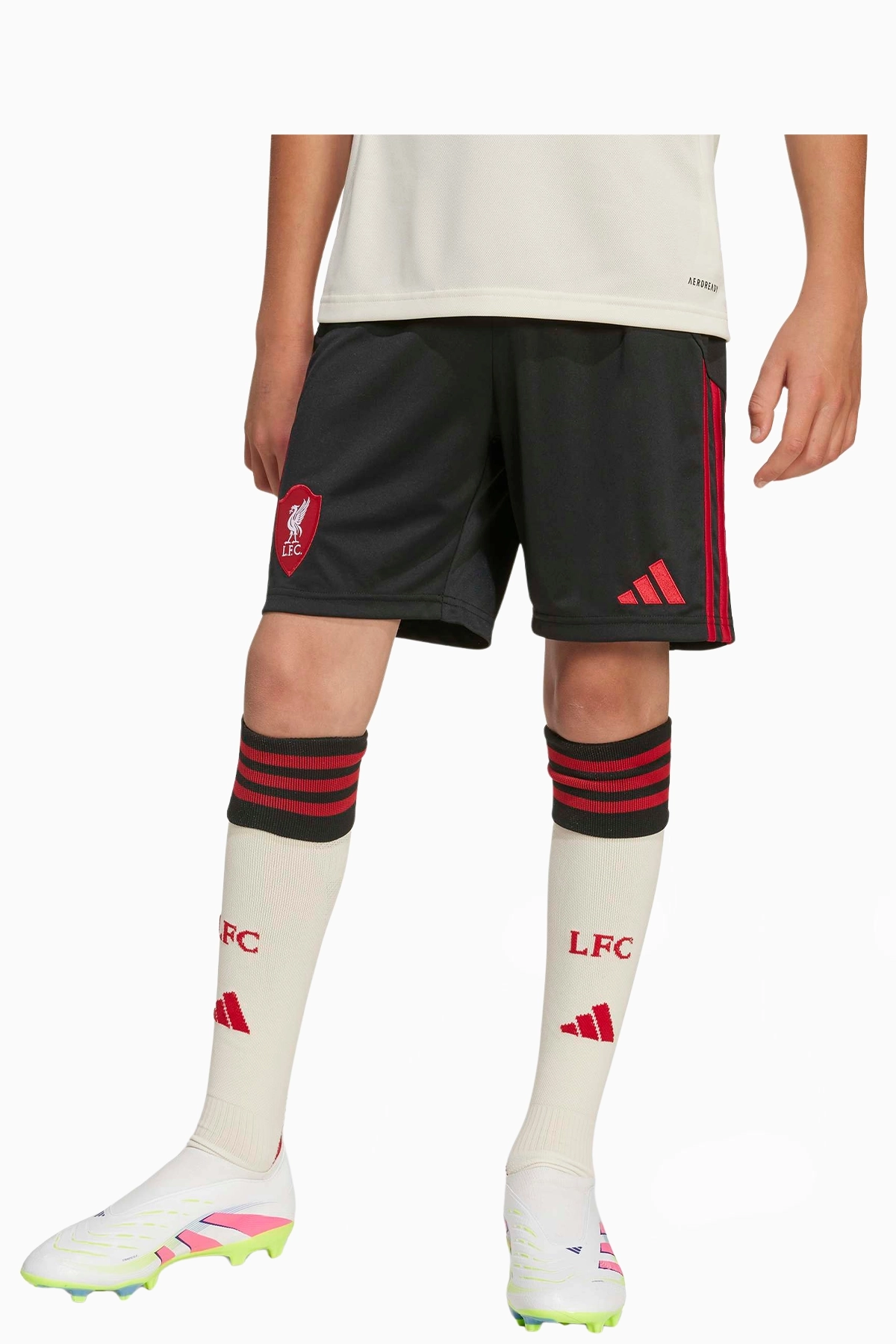 Spodenki adidas Liverpool FC 25/26 Wyjazdowe Junior - Czarny