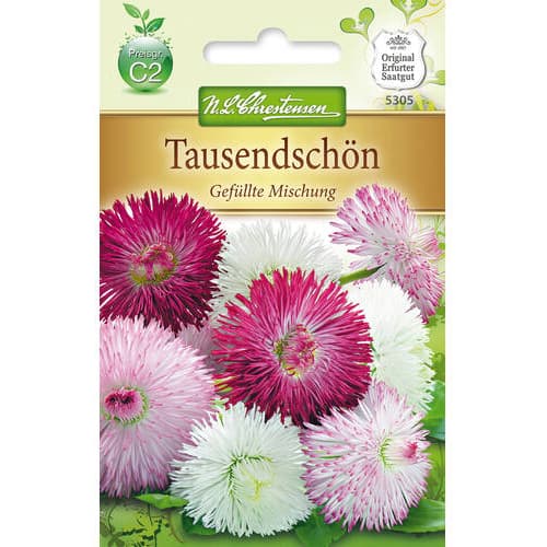 1 ob, Sedmikrásky trvalky, směs - : Monžstvo balíkov: 1 ob