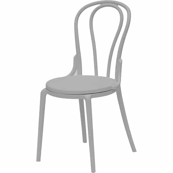 Krzesło kuchenne klasyczne rustykalne Vintage - szare