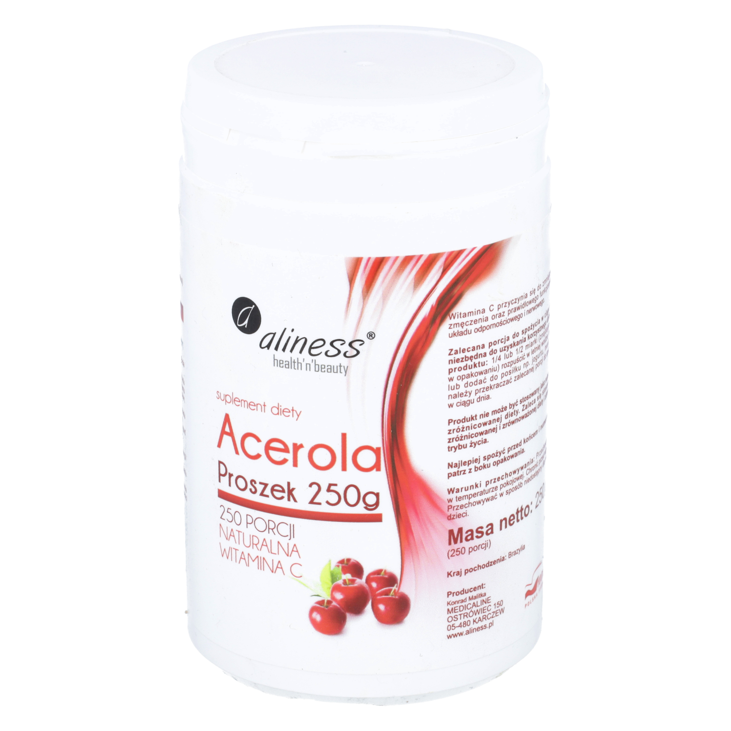 Aliness acerola, proszek, 250 g