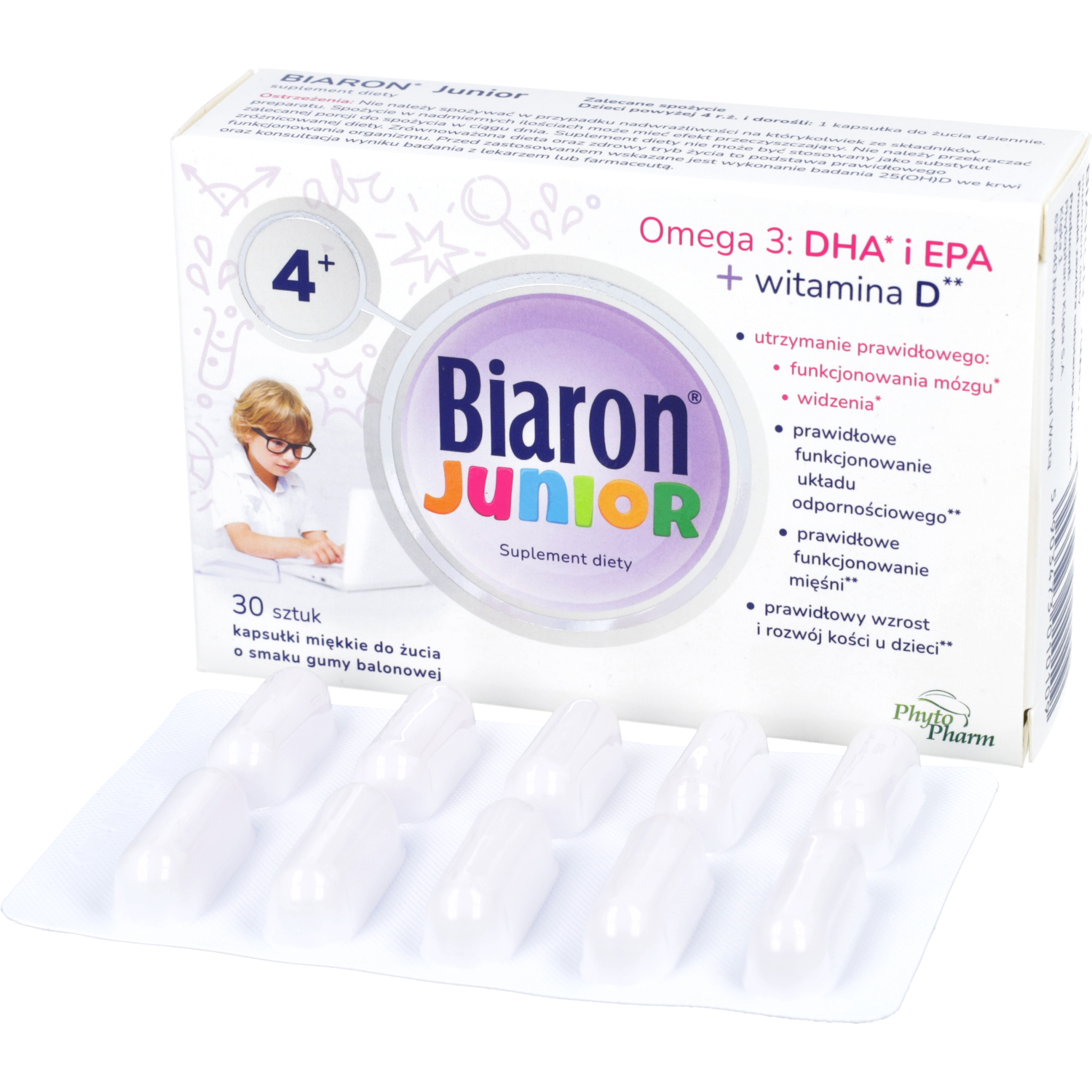 Biaron junior, 30 kapsułek