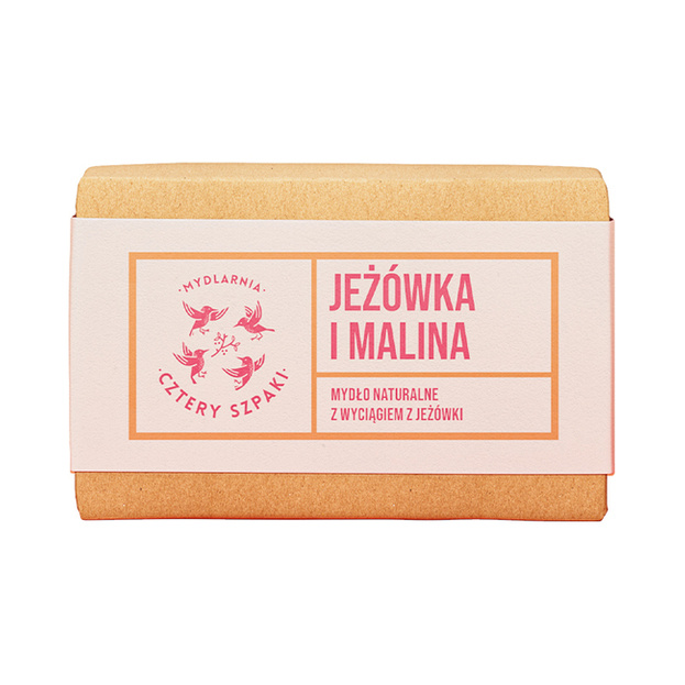 Cztery szpaki - naturalne mydło jeżówka i malina, 110 g